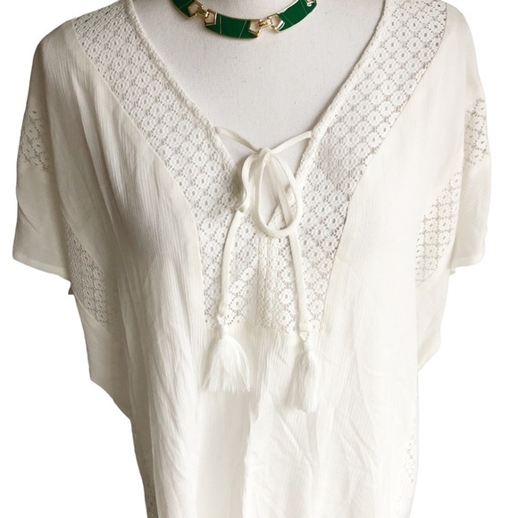 Fortune Swimwear Krysandra Mix Lace Cover Up Tunic - Picture 2 of 8